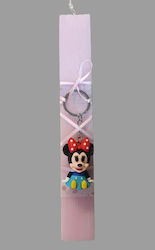 Candle with Minnie Mouse keychain