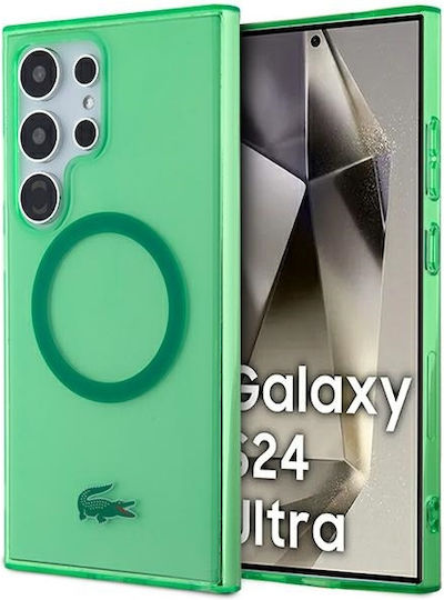 Lacoste Back Cover Πλαστικό Πράσινο (Galaxy S24 Ultra)