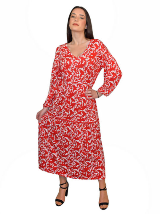 Morena Spain Maxi Φόρεμα Κοκκινο