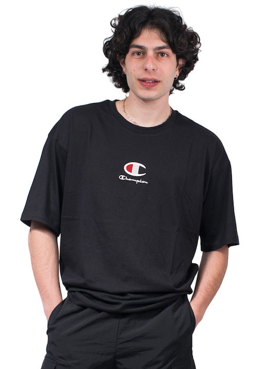Champion Crewneck T-Shirt Schwarz