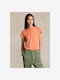 Ralph Lauren Damen Bluse Baumwoll Orange