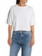 Replay Women's Crop T-shirt White