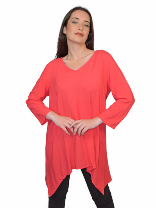 Morena Spain Women's Blouse Long Sleeve Pink