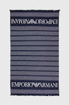 Emporio Armani Blue Beach Towel 100x180cm