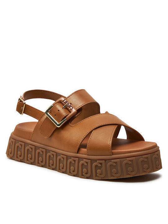 Liu Jo Sandal 01 Women's Flat Sandals in Brown ...