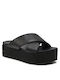 Calvin Klein Damen Flache Sandalen Flatforms in Schwarz Farbe