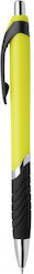 Styled Yellow With Silver Clip With Blue Ink