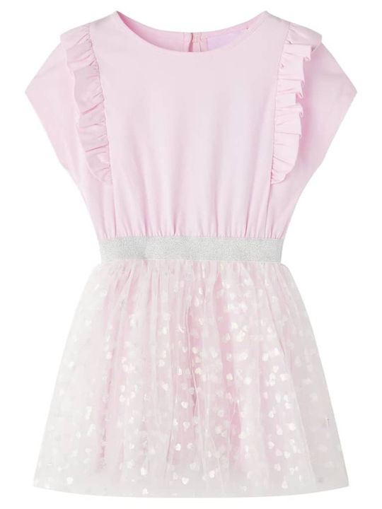 vidaXL Girls Dress Tulle Light Pink