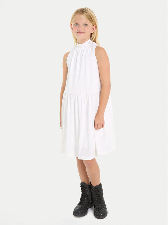Calvin Klein Παιδικό Φόρεμα Λευκό
