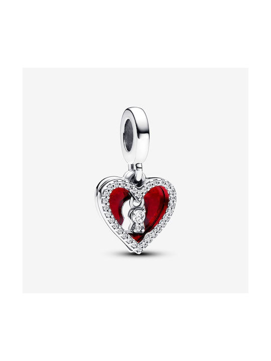 Pandora Μενταγιόν με σχέδιο Καρδιά από Ασήμι