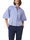 Enzzo Women's Long Sleeve Shirt Light Blue