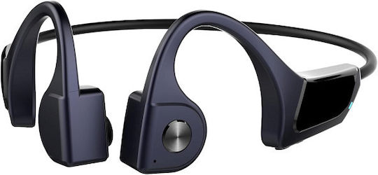 F806 Bone Conduction Bluetooth Handsfree Ακουστικά Μπλε
