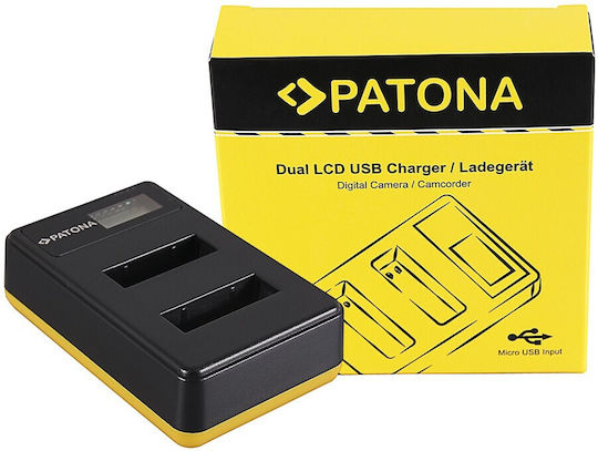 Patona Dublu Încărcător de baterii Lcd Usb Compatibil cu Sony