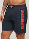 Superdry Herren Badebekleidung Shorts Marineblau mit Mustern