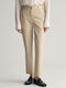 Gant Women's High-waisted Chino Trousers in Slim Fit Sandy Brown