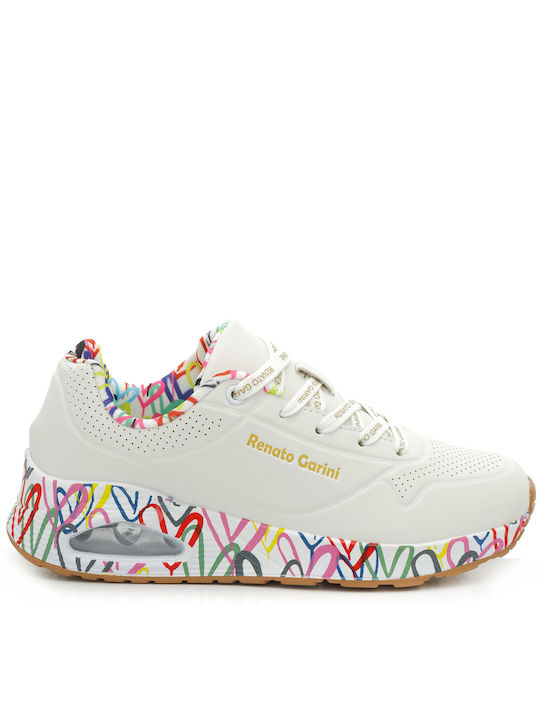 Sneaker For Girl In White Color Renato Garini Sa26a4222651 Collection Ss 2024 White Sneaker