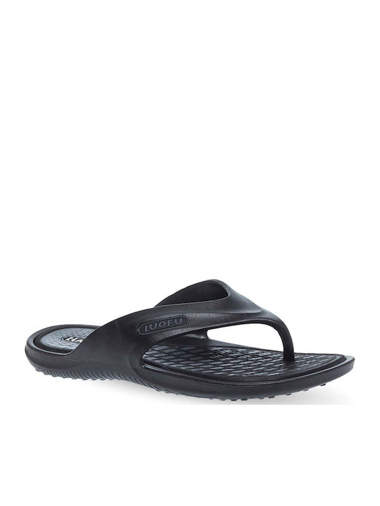 Luofu Ανδρικά Flip Flops Μαύρα