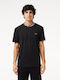 Lacoste Piqué Men's Short Sleeve T-shirt Black