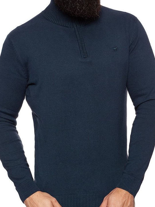 Mustang Men's Long Sleeve Sweater Navy Blue