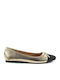 Fabric Ballerinas Gold