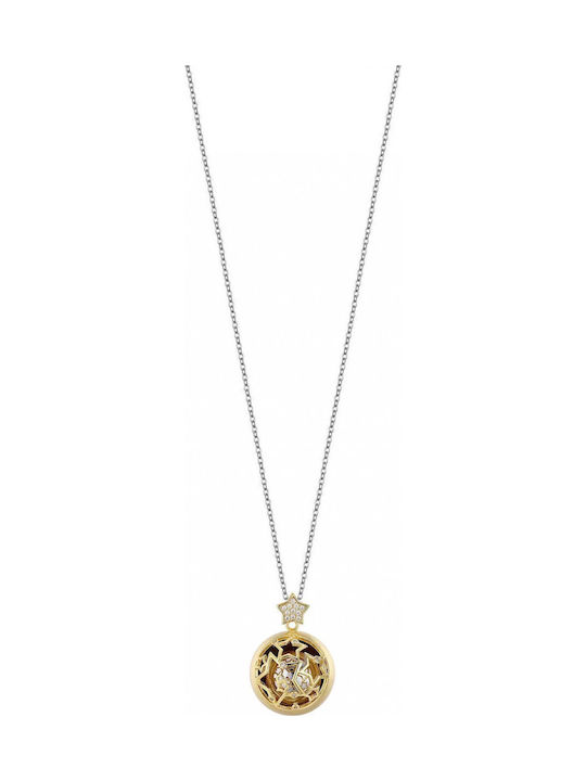 Luca Barra Necklace with design Star from Steel