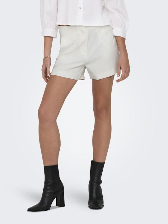 Only Women's High-waisted Shorts White
