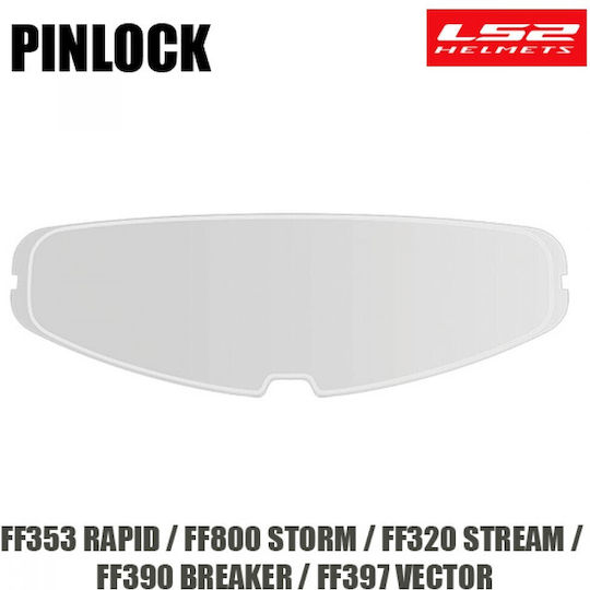Pinlock Anti-Fog-Einsatz für Ls2 Ff353 Rapid, Ff800 Storm, Ff320 Stream, Ff390 Breaker, Ff397 Vector