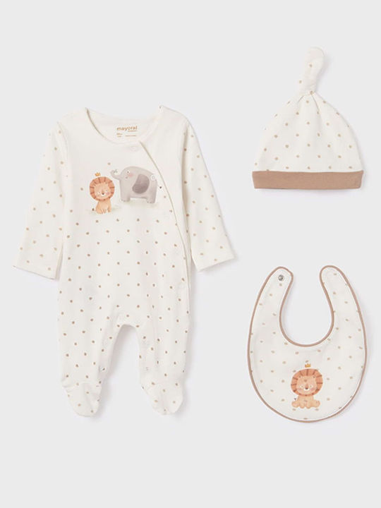 Mayoral Baby Bodysuit Set Aukra 3pcs