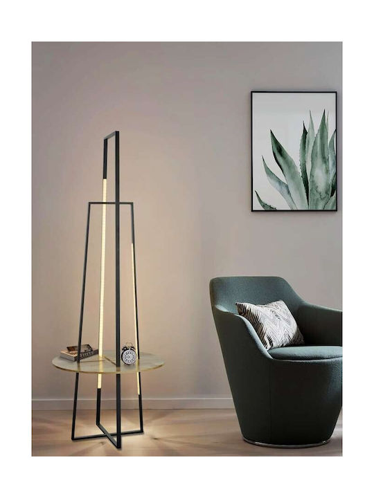 Atman LED Φωτιστικό Δαπέδου Υ60xΜ160εκ. με Ρυθμιζόμενο Λευκό Φως 1080lm Μαύρο