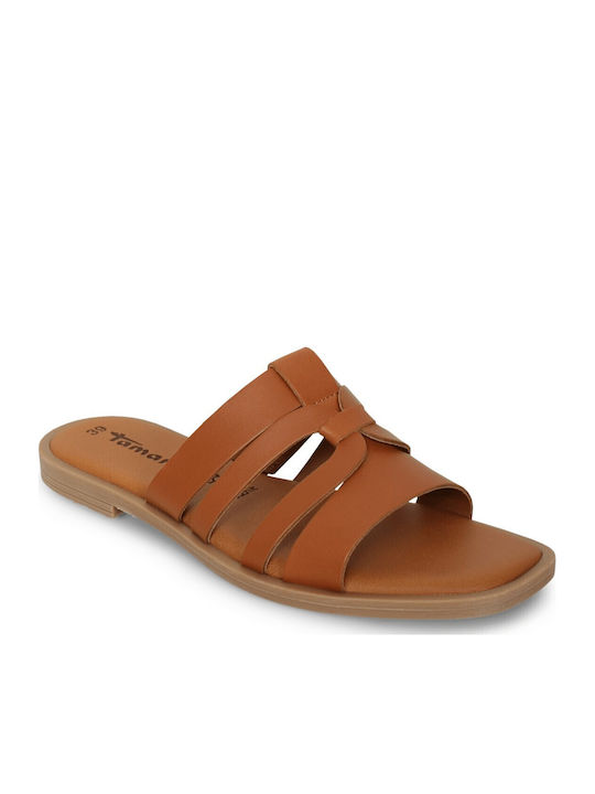 Tamaris Leder Flache Sandalen für Damen in Taba...