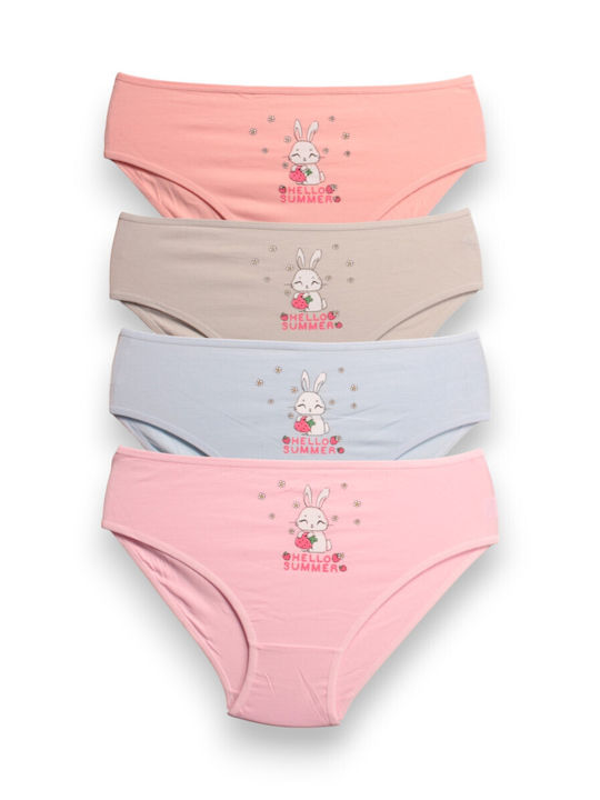 Berrak Set of Kids' Briefs Multicolored 4pcs