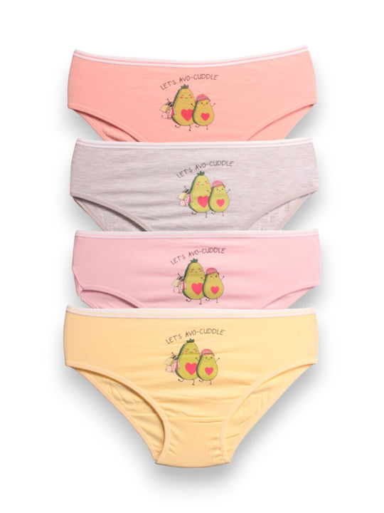 Berrak Set of Kids' Briefs Multicolored 4pcs