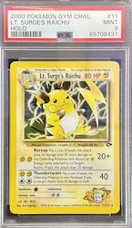 Lt. Surge”s Raichu - Gym Challenge - #011/132 - Psa Mt 9 - Pokemon Graded Card