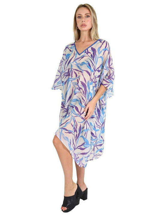 Aquablue Damen Kaftan Strand Blue