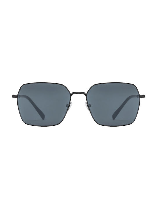 Follina Sunglasses with Black Metal Frame and Black Lens 01-6881-1