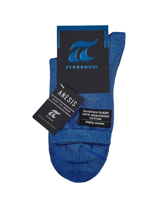 Pournara Damen Socken Blau 1Pack