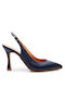 Labrini Navy Blue Heels