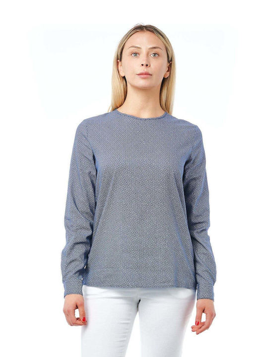 Bagutta Women's Blouse Cotton Long Sleeve Gray