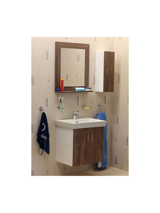 M-Mebel Badezimmerspiegel aus Kunststoff mit Länge 60cm
