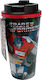Blue Sky Παιδικό Παγούρι Transformers Ανοξείδωτο με Καλαμάκι 450ml (Διάφορα Σχέδια/Χρώματα)