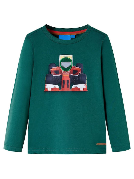 vidaXL Kids Blouse Long Sleeve Green