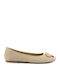 Damen Ballerinas in Beige Farbe
