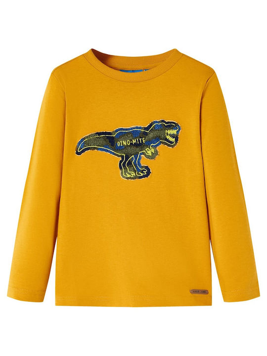 vidaXL Kids Blouse Long Sleeve ochre