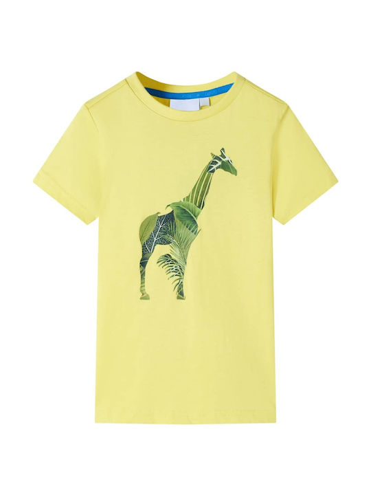 vidaXL Kids Blouse Short Sleeve Yellow