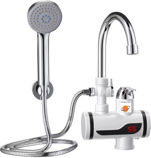 Cronus O' Ring LE6 Electric Single-Phase Instant Heater Tap for Bathroom / Kitchen 3.3kW