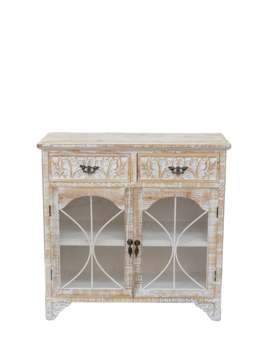 Sideboard with Drawers Beige 79.5x31.5x78cm