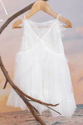 Bambolino Ecru Baptism Outfit with Dress