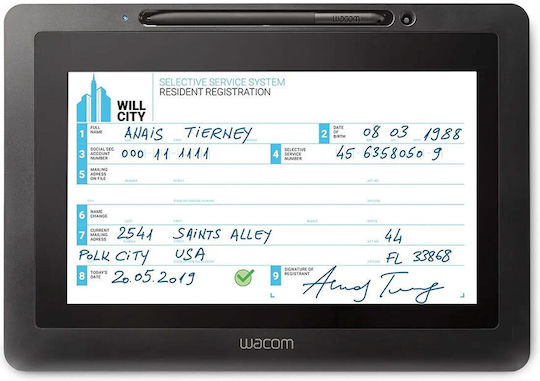 Wacom Γραφίδα Σχεδίασης με Όθονη 10.1"