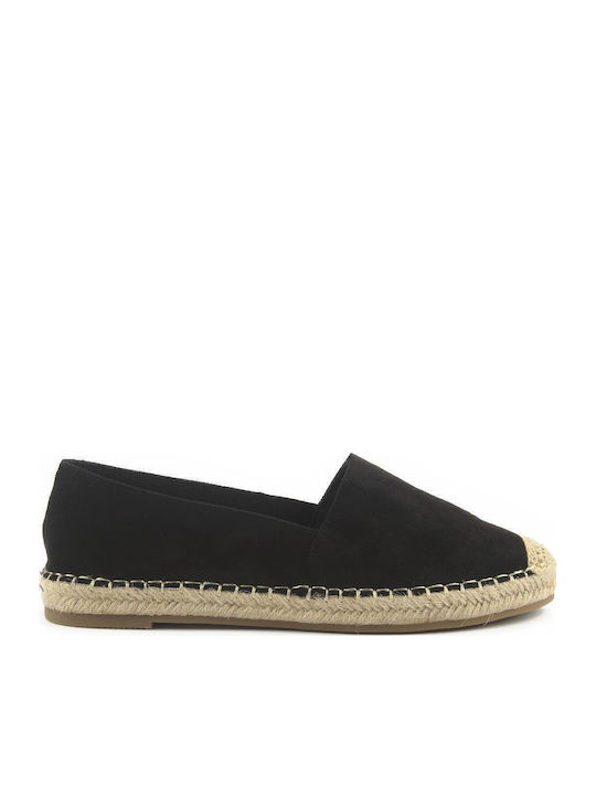 Fshoes Women's Suede Espadrilles Black