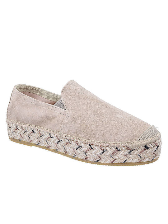 Viguera Women's Leather Espadrilles Pink